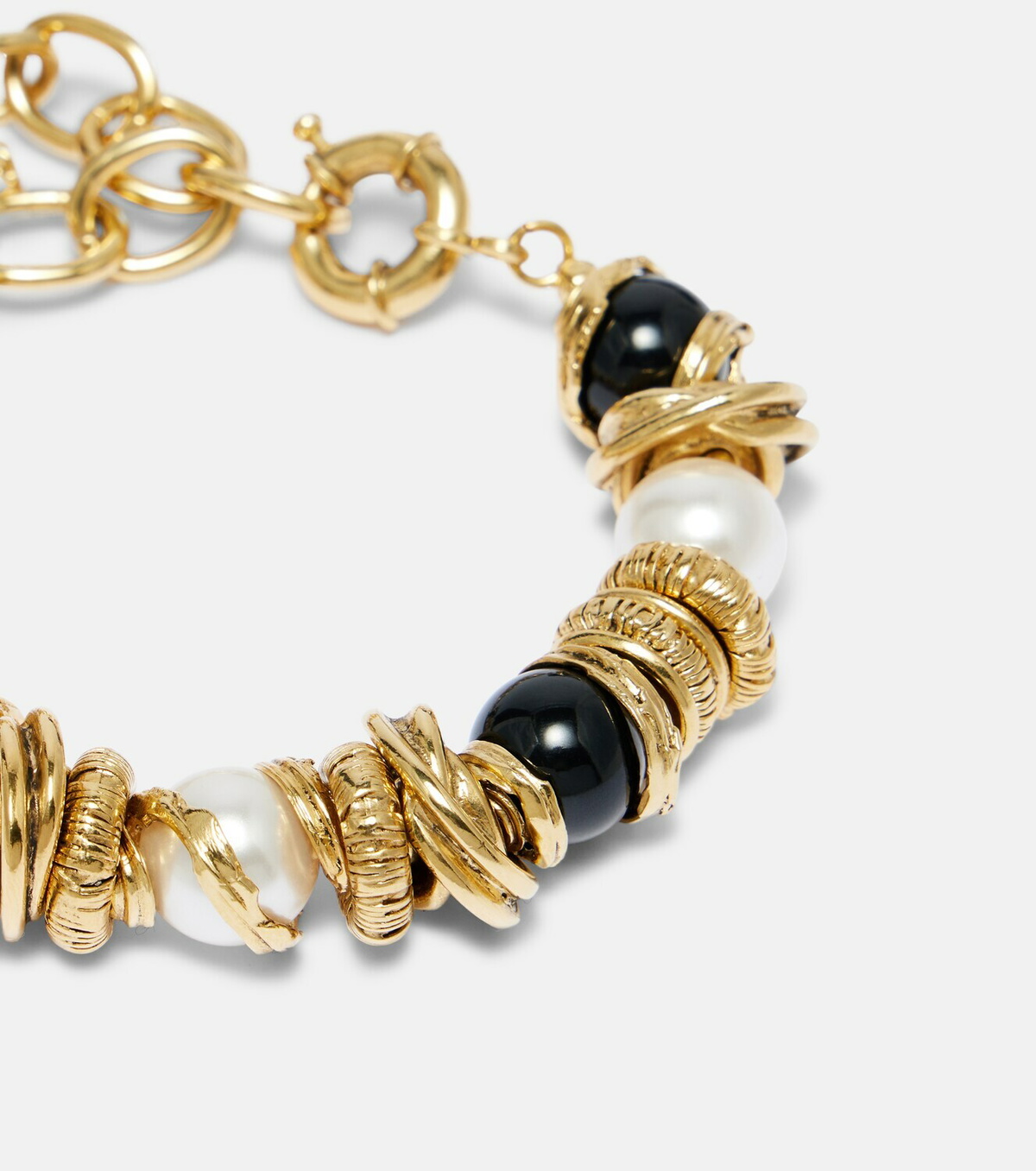 Saint Laurent Loulou embellished bracelet