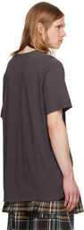 Collina Strada Gray Flower Print T-shirt