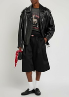 Willy Chavarria Orale Canvas Shorts Black