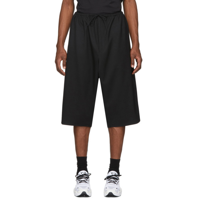 Photo: Y-3 Black 3-Stripes Shorts