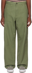 Carhartt Work In Progress Green Council Trousers