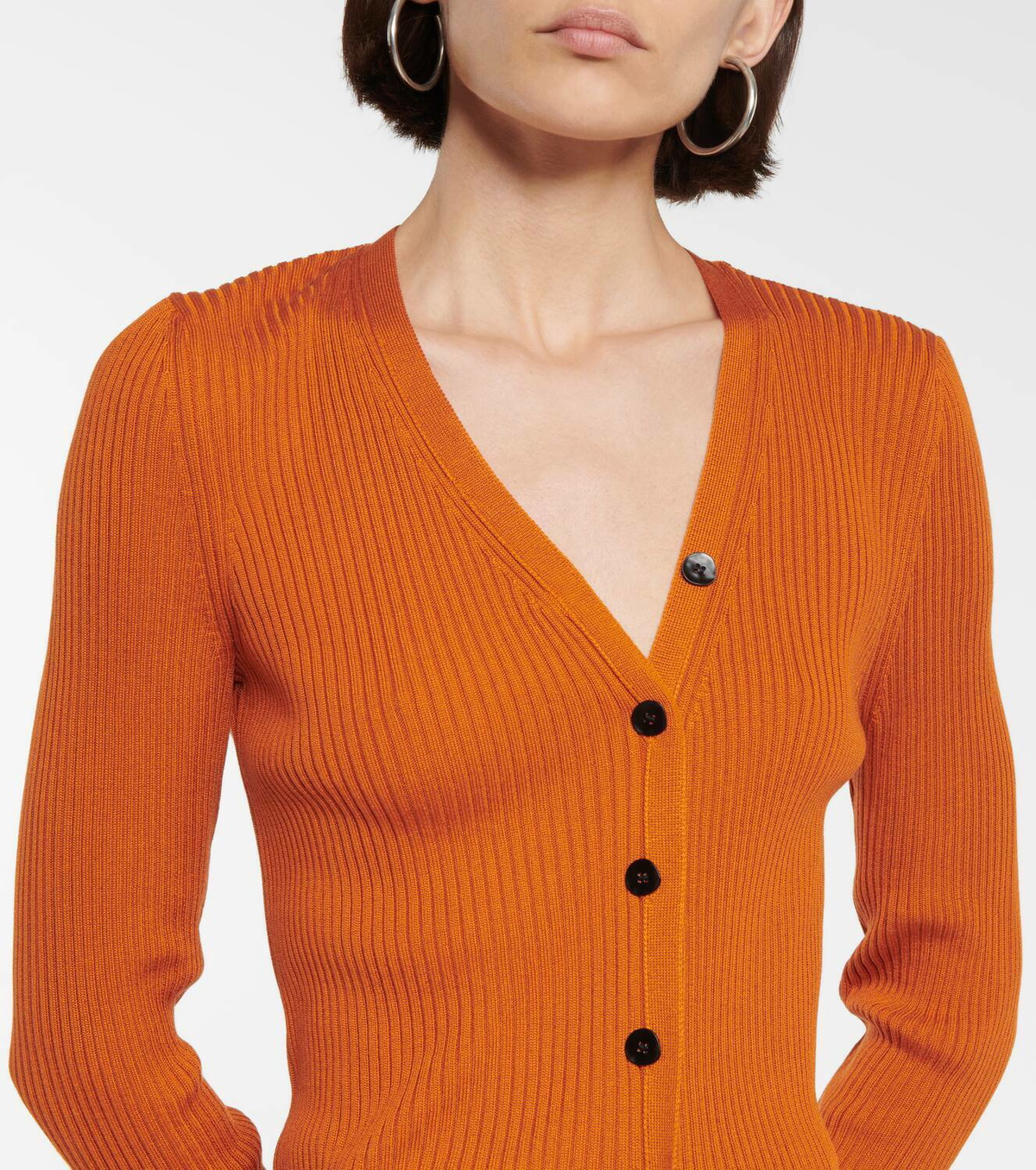 Petar Petrov Eliza ribbed-knit silk cardigan