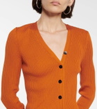 Petar Petrov Eliza ribbed-knit silk cardigan