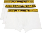 Off-White Three-Pack White Logo Boxers