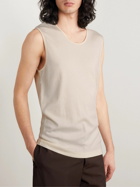 Lemaire - Ribbed Cotton-Jersey Tank Top - Neutrals