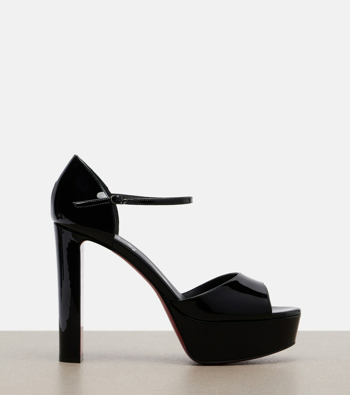 Christian Louboutin Sandaloo patent leather platform sandals