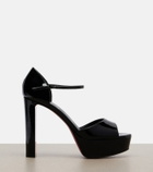 Christian Louboutin Sandaloo patent leather platform sandals