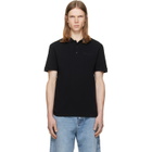 BALMAIN Black Small Vintage Embroidered Polo