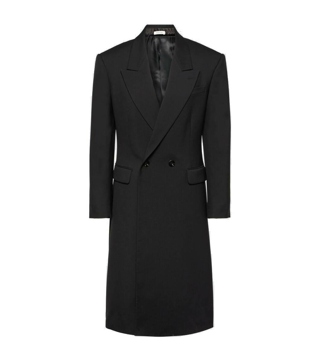 Alexander McQueen Double breasted Wool Coat Alexander McQueen alexander-mcqueen-double-breasted-wool-coat-alexander-mcqueen