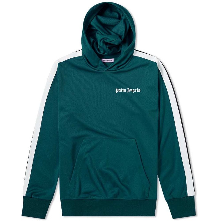 Photo: Palm Angels Taped Track Hoody Green