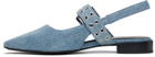 rag & bone Blue Astra Slingback Slippers