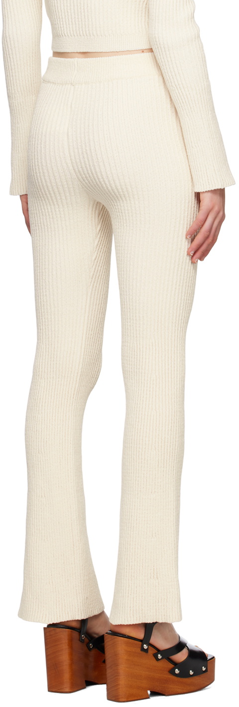 AMI Alexandre Mattiussi Off-White Rib Lounge Pants