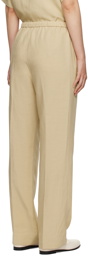 TOTEME Beige Drawstring Trousers