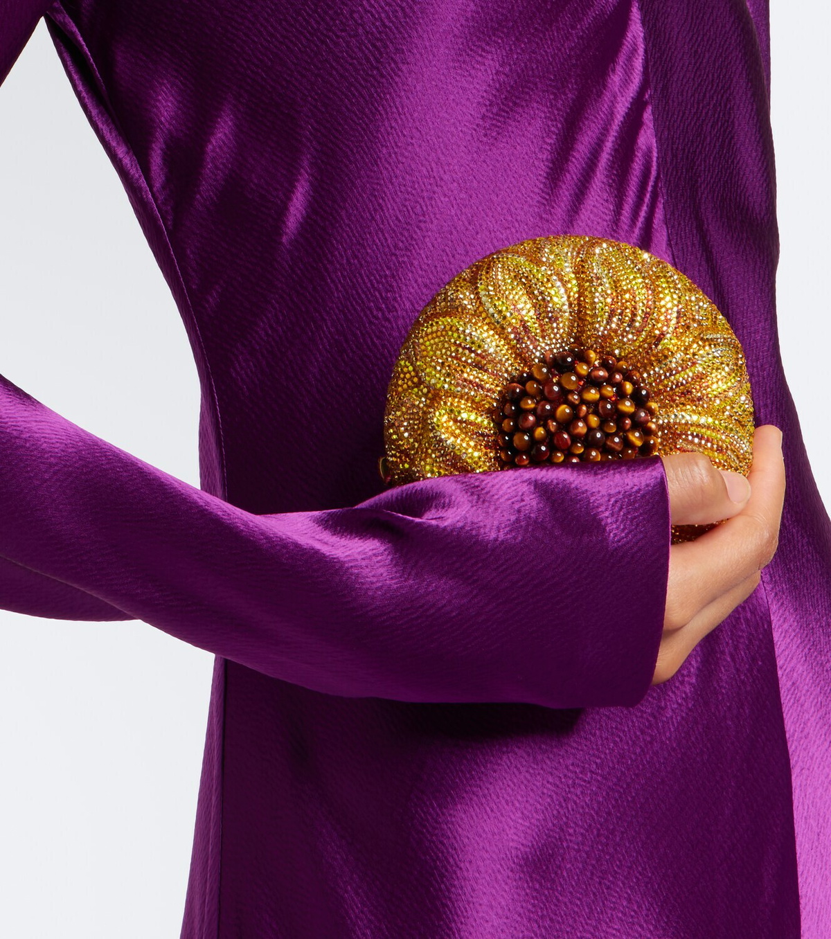 Judith Leiber Couture Sunflower Soleil embellished clutch