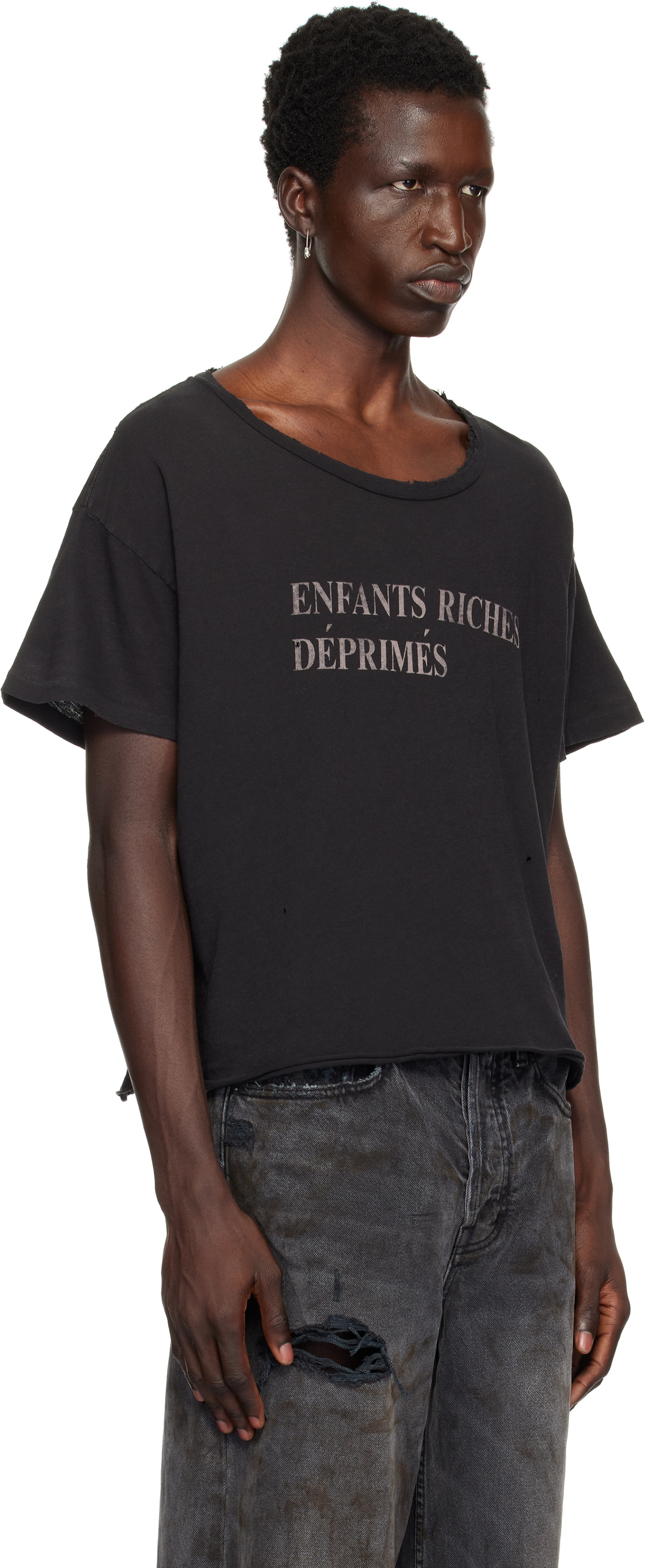 Enfants Riches Déprimés Black Classic Logo T-shirt Enfants Riches