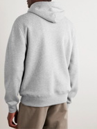 Polo Ralph Lauren - Logo-Print Cotton-Blend Jersey Hoodie - Gray