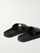 FRESCOBOL CARIOCA - Humberto Faux Leather Slides - Black