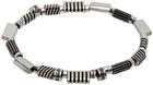 Ferragamo Silver Elasticized Bracelet