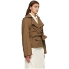 Lemaire Brown Wool Knotted Jacket