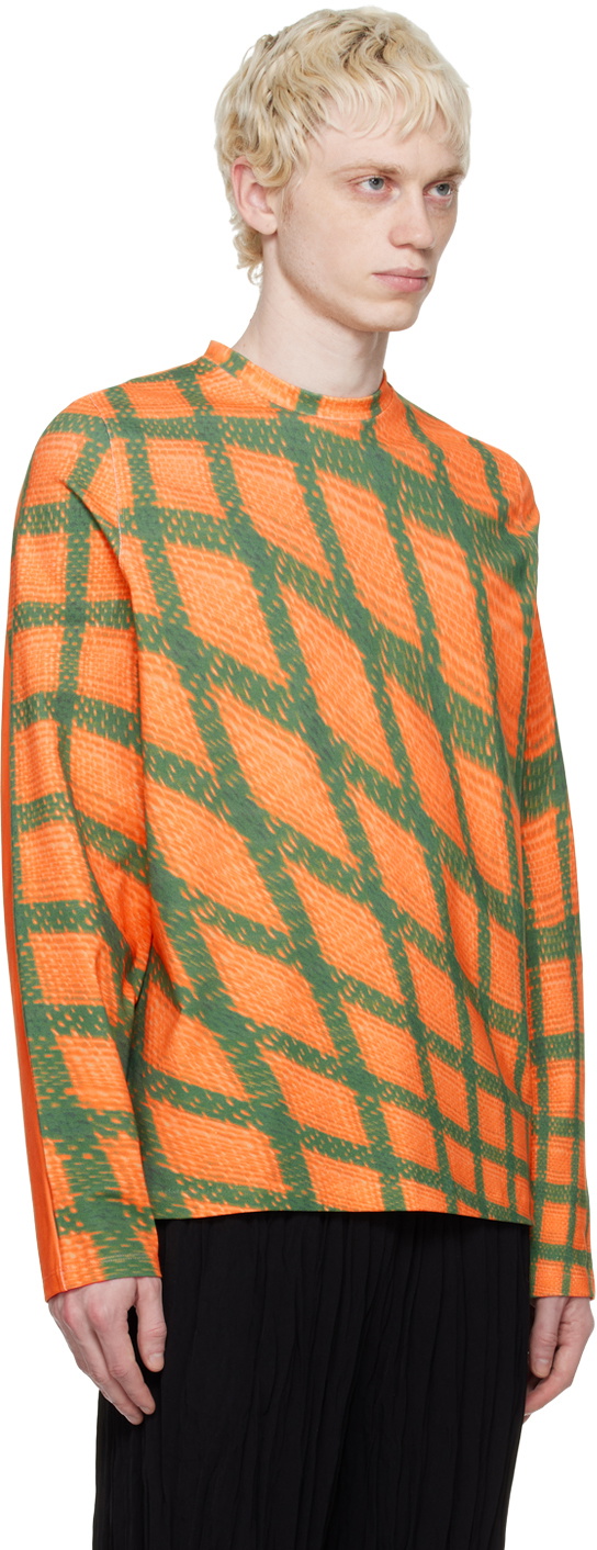 Bianca Saunders Orange & Green Tarone Long Sleeve T-Shirt