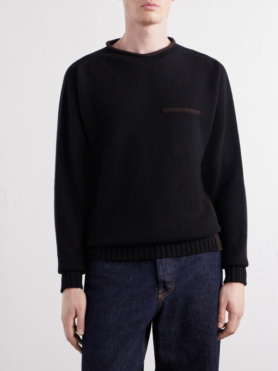 Inis Meáin - Lambswool Sweater - Black
