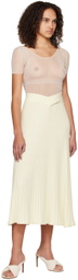Anna Quan Off-White Celeste Midi Skirt