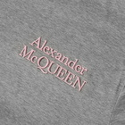 Alexander McQueen Men's Embroidered Logo T-Shirt in PaleGrey