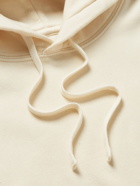 Stussy - Logo-Embroidered Cotton-Jersey Hoodie - Neutrals