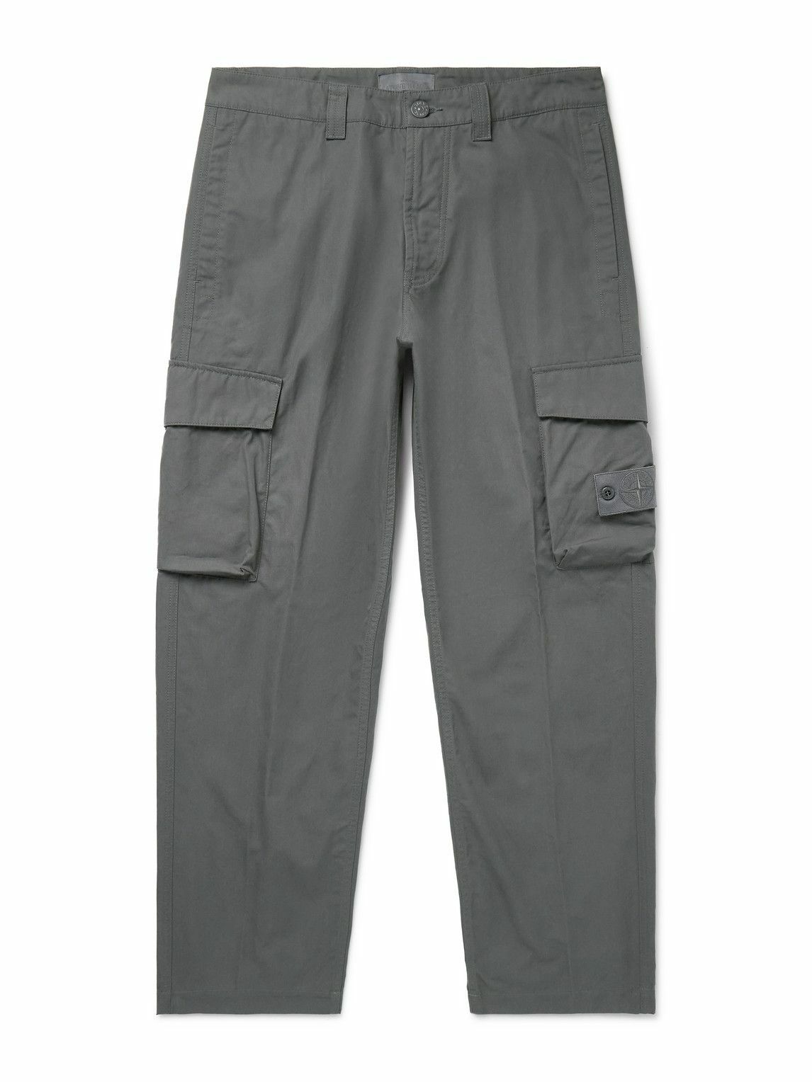 Stone Island - Ghost Tapered Logo-Appliquéd Cotton Cargo