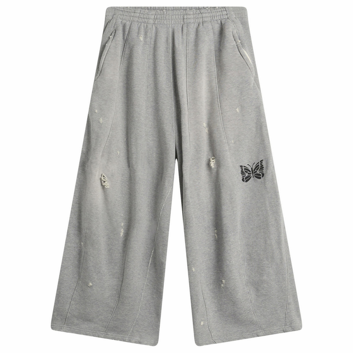 Needles Women's Deconstructed H.D. Sweat Pants in Heather Grey