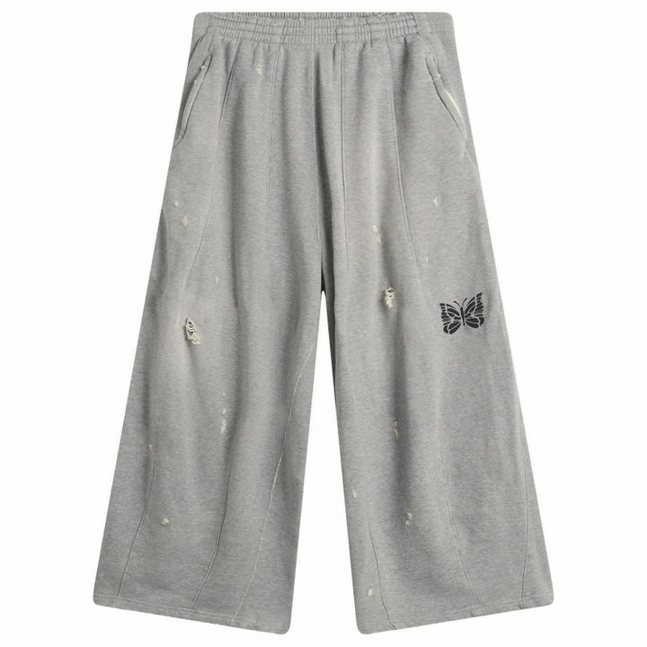 Photo: Needles Women's Deconstructed H.D. Sweat Pants in Heather Grey