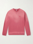 LOEWE - Anagram-Embroidered Cotton-Jersey Sweatshirt - Red