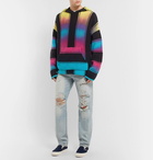 AMIRI - Striped Cotton-Blend Hoodie - Men - Multi