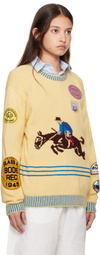 Bode Yellow Jockey Sweater
