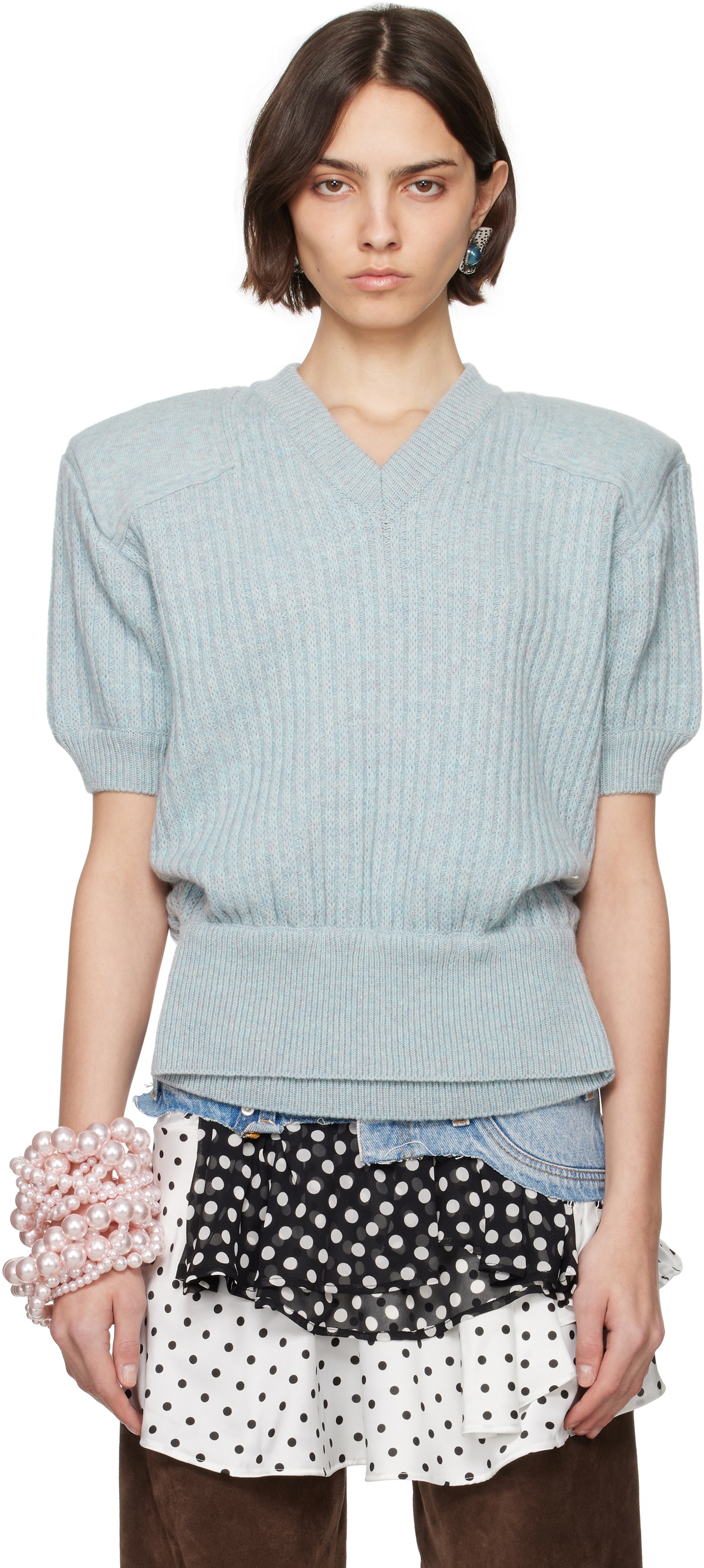 ALL-IN Blue Display Army Sweater