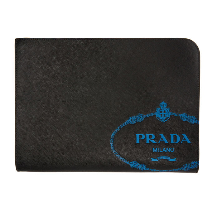 Photo: Prada Black Saffiano Travel Folio