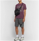 Nike - Sportswear Club Logo-Print Fleece-Back Cotton-Blend Jersey Drawstring Shorts - Gray