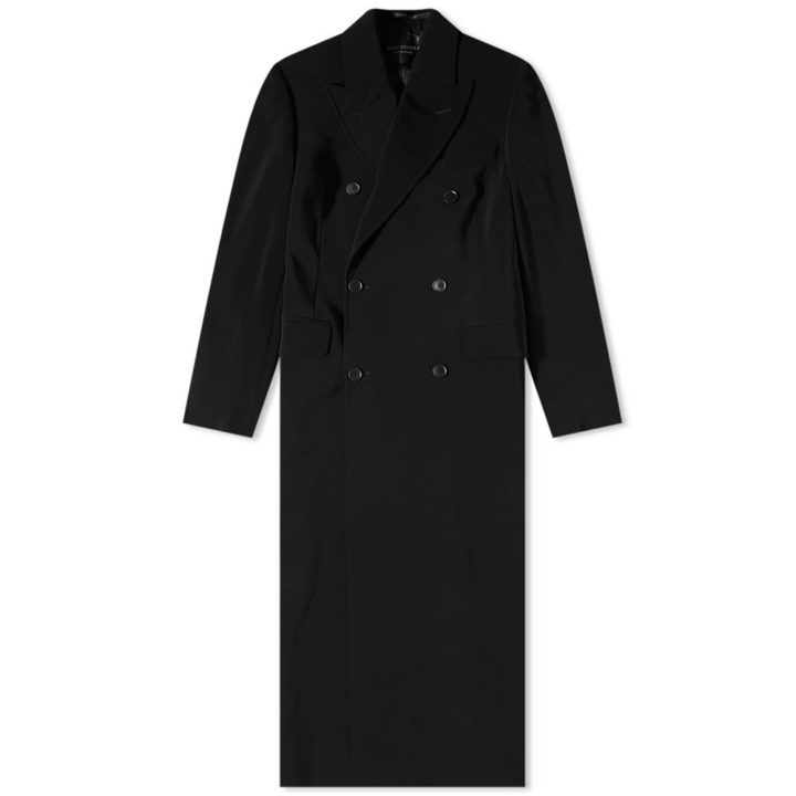 Photo: Balenciaga Men's Slim Fit Double Breasted Coat in Black