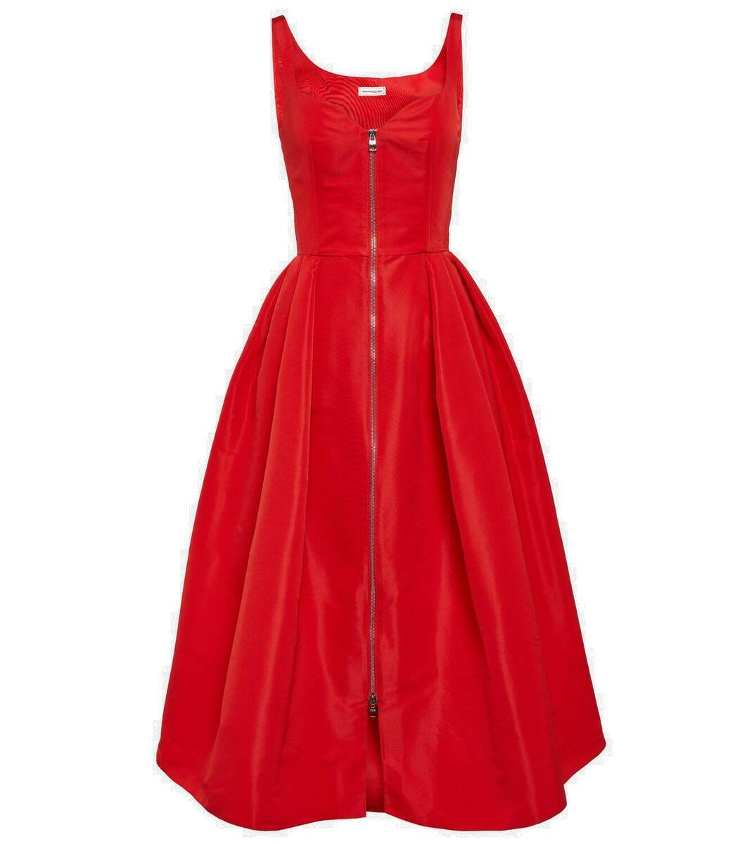 Alexander McQueen Plaid Midi Dress - Women's S