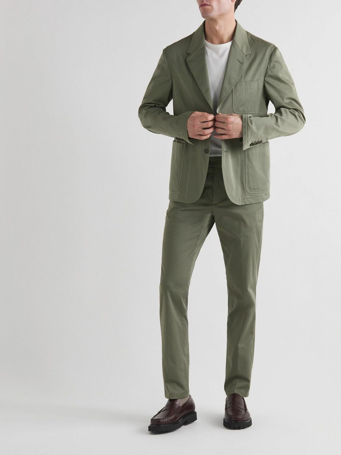 Shop Men's Richard James Mayfair Slim Fit Trousers up to 60% Off |  DealDoodle