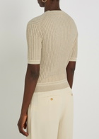 Tods Cropped Cotton-knit T-shirt Beige