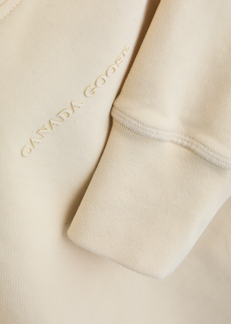 Canada Goose Muskoka Hooded Cotton Sweatshirt Cream