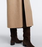Max Mara Hooded camel hair and mohair coat
