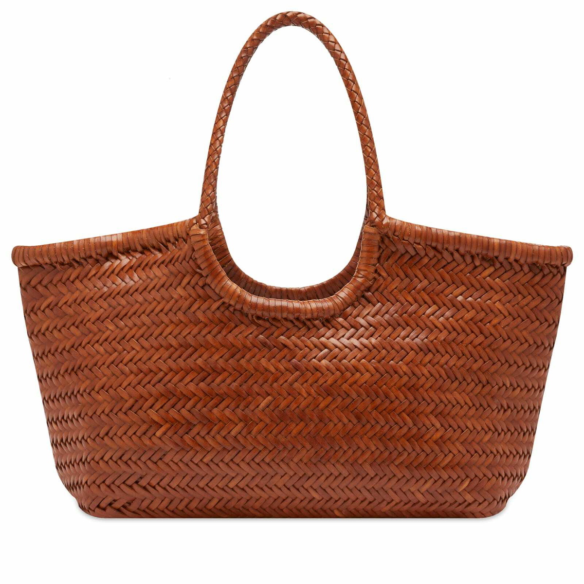 Dragon Diffusion Women's Nantucket Basket Bag in Tan Dragon