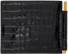 TOM FORD Black Croc Money Clip Wallet