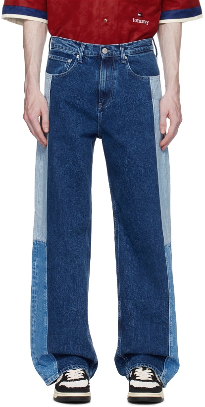 Photo: Tommy Jeans Blue Three-Tone Jeans