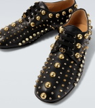Valentino Garavani Mj Blues studded leather Derby shoes