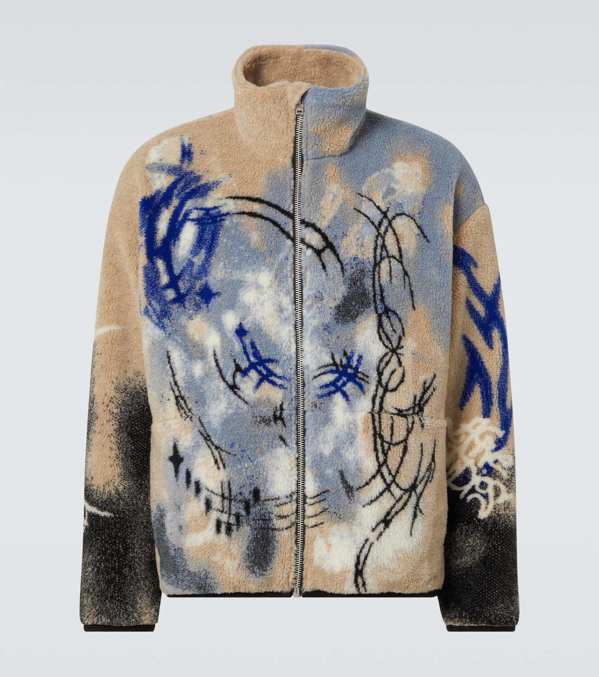Acne Studios Teddy jacquard fleece zip-up jacket Acne Studios Acne Studios Teddy jacquard fleece zip-up jacket Acne Studios