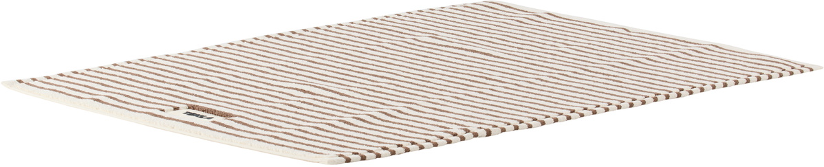 Tekla Off-White & Brown Terry Bath Mat