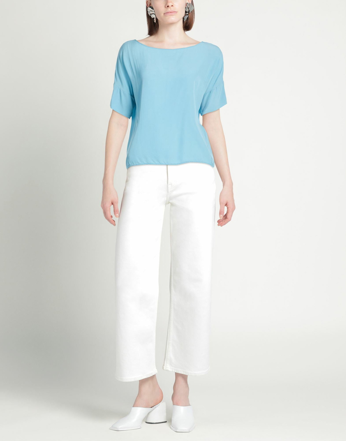 Alessia Santi Womens Top Sky in Blue